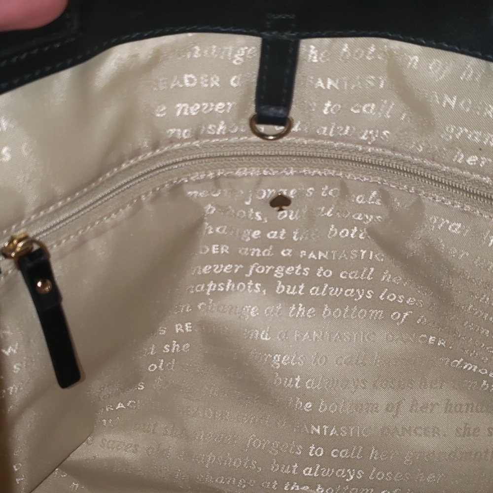 SOLD Kate Spade Plaid Purse with Dust Cover - Picture 4 of 14